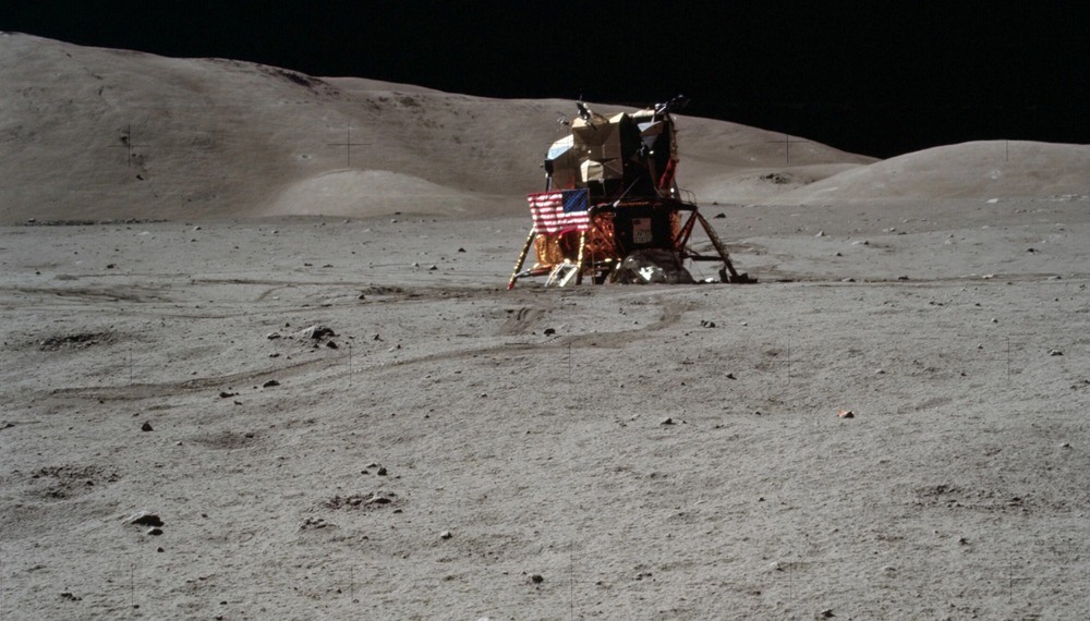 Dette var landingsplassen under Apollo 17-oppdraget.