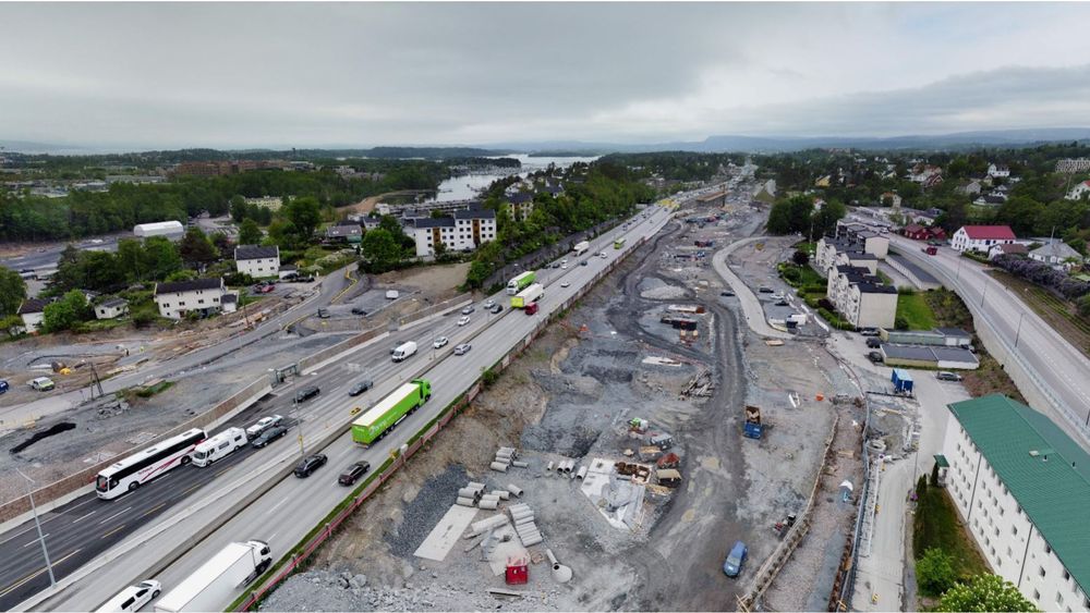 Utbyggingen av E18 har allerede pågått i flere år, og arbeidet på Høvik er først ferdig nærmere 2030.