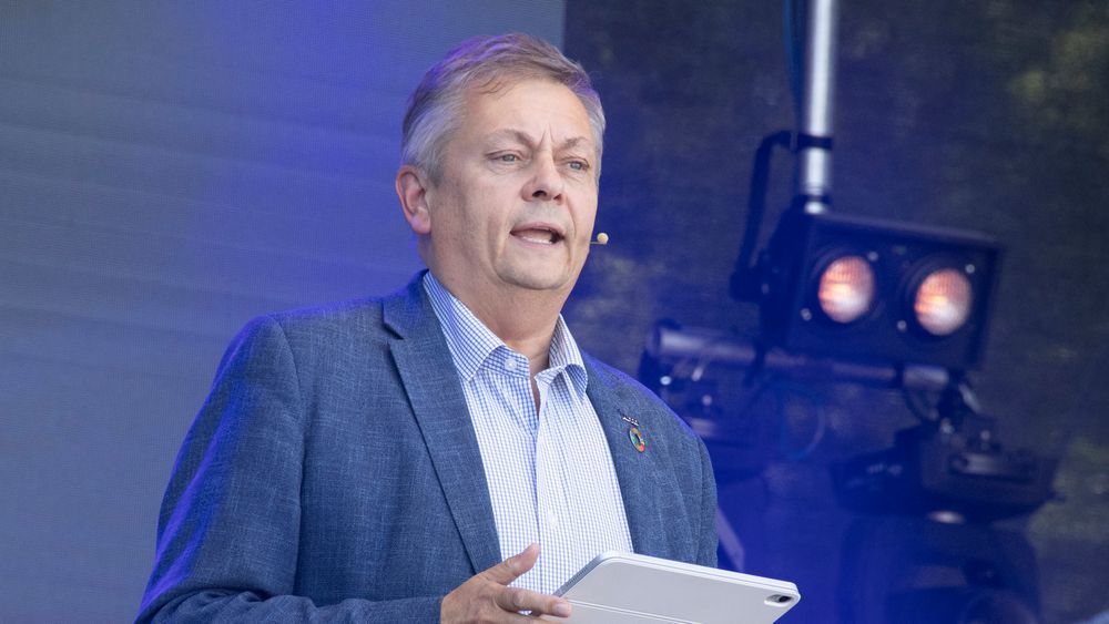 Nito-president Trond Markussen, her fotografert under Kongsberg Agenda 2023, er bekymret for at det digitale klasseskillet i norske bedrifter øker.