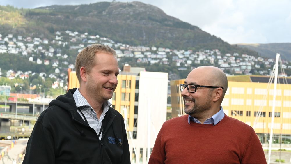 Gründerne av Counting Hero, Jone S. Rasmussen (til venstre) og Ruben Patel, har store forventninger til teknologien selskapet har utviklet.