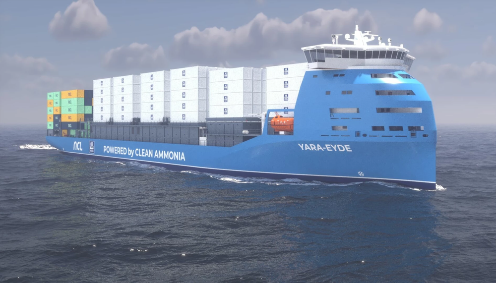 MS Yara Eyde skal ta 1.300 containere og gå som feeder fra havner i Sør-Norge til Nord-Europa. Planen er at skipet skal starte seilinger i 2026. Verft er ikke valgt. 