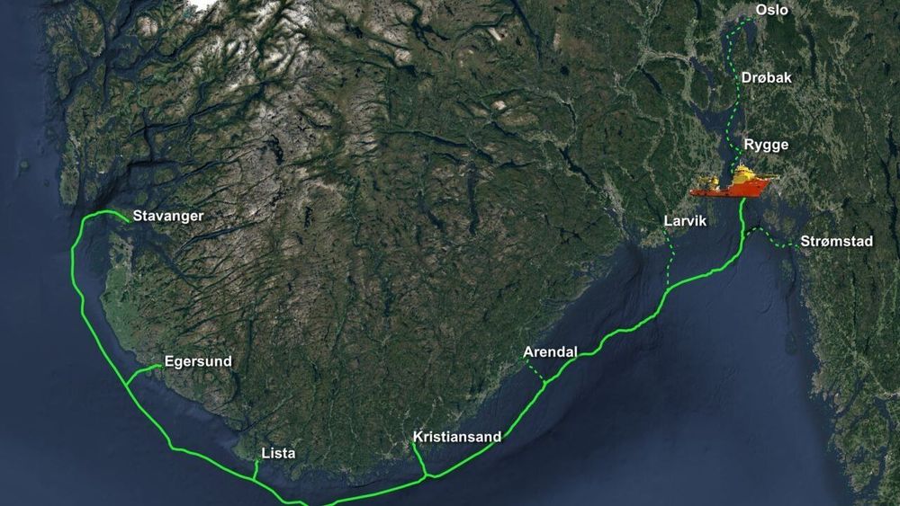 Norfest-kabelen skal lande på ni steder langs kysten av Sør-Norge når den står ferdig til bruk i desember. 