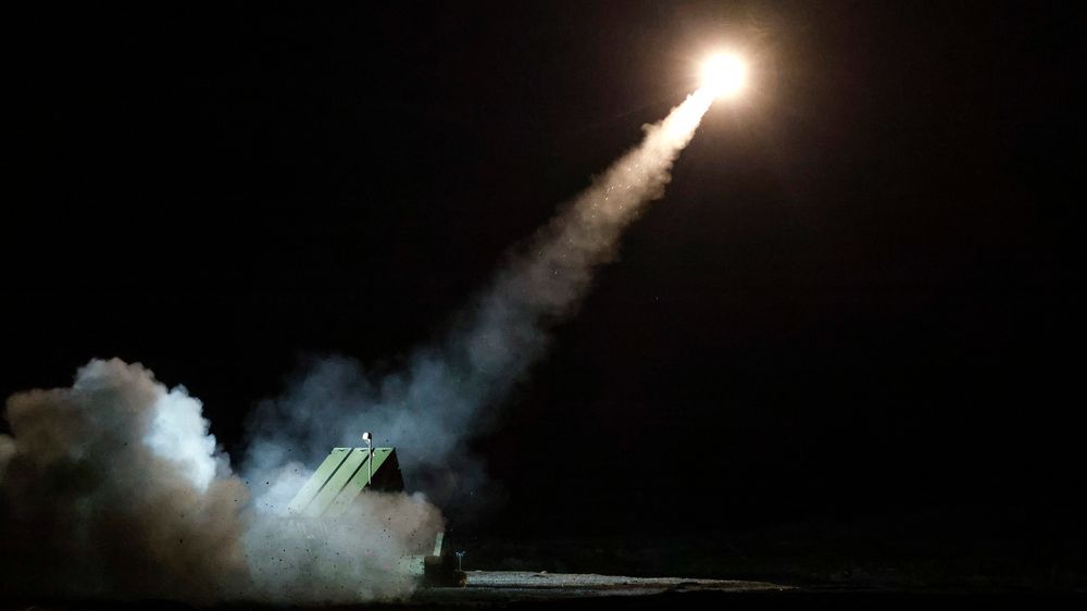 Nasams mk II-launcher skyter Amraam-ER på Andøya i månedsskiftet august/september 2022.