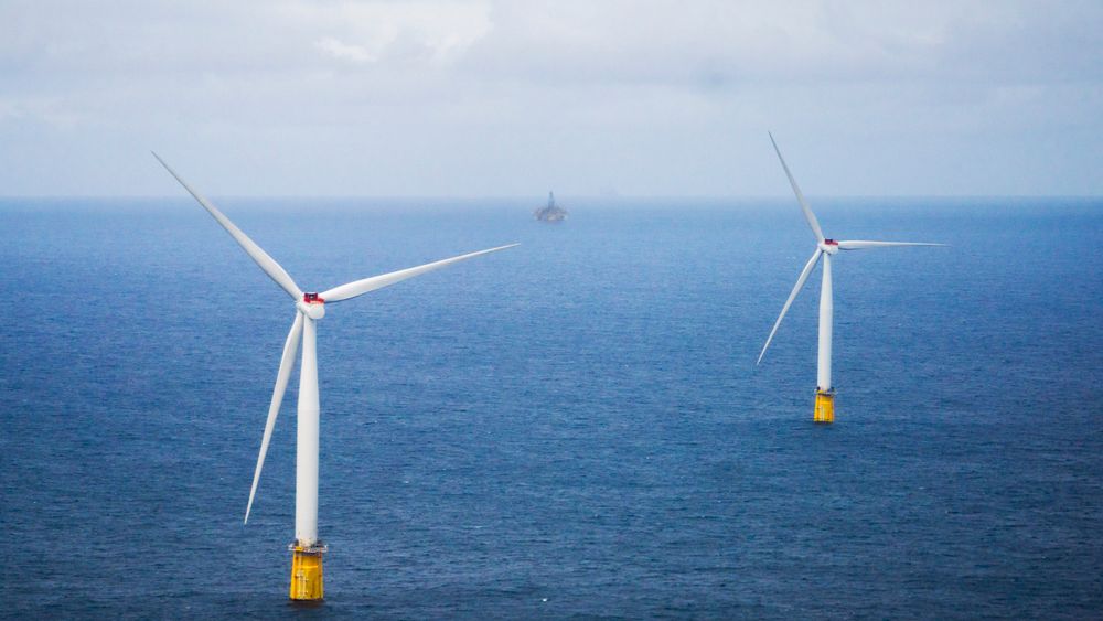Onsdag ble det klart hvem som har levert prekvalifisering til å delta i auksjon om bygging av havvind på Sørlige Nordsjø II. Bildet viser de flytende vindturbinene på Hywind Tampen.