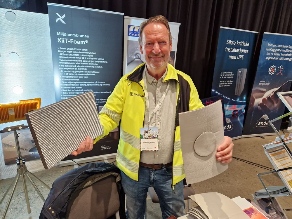 Rolf Terje Jakobsen, mannen bak Foamrox-produktene, har sikret seg rettighetene i hele Norden til en ny type vann- og frosting for tunneler.