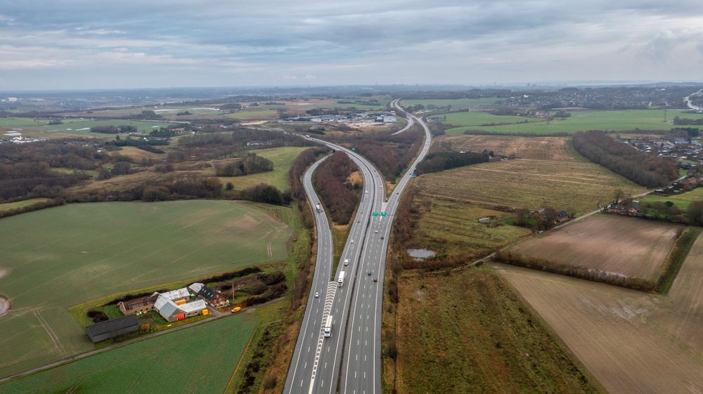  Totalt 16 kilometer med motorvei skal bygges ut rundt Aarhus frem mot 2027.