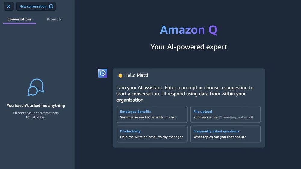 Amazon Q er nettbutikkgigantens bidrag til den stadig mer intense konkurransen innen generativ kunstig intelligens.
