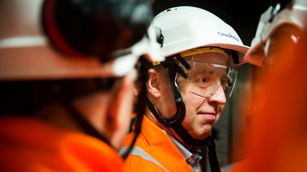 Forbundsleder Frode Alfheim i Industri Energi forventer en snuoperasjon fra regjeringen. Her under et besøk på Ekofisk-feltet i Nordsjøen.