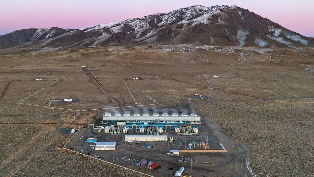 Googles geotermiske anlegg i Nevada-ørkenen er nå i drift.