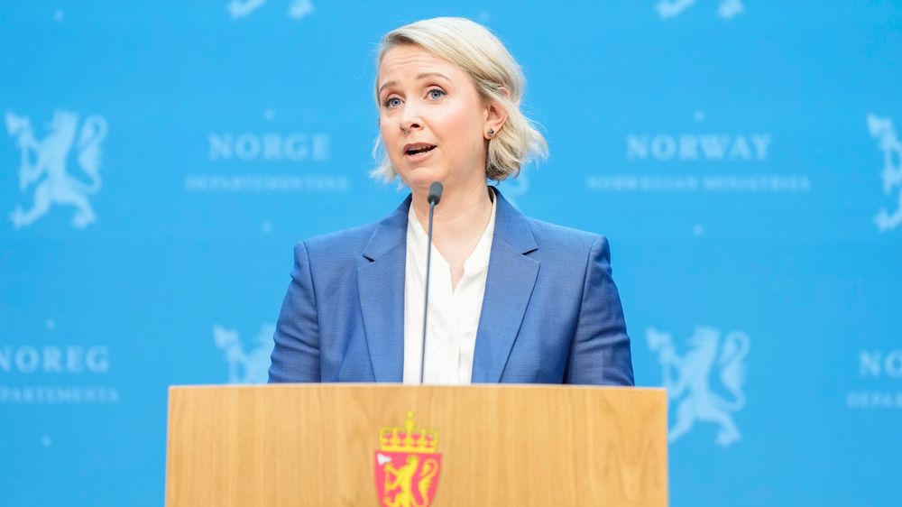 Tidligere direktør i Nasjonal sikkerhetsmyndighet Sofie Nystrøm under en pressekonferanse våren 2022.