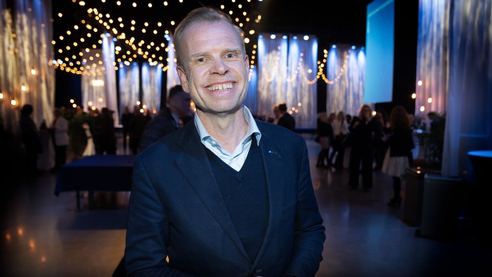 NHOs president og konsernsjef i Yara, Svein Tore Holsether, på NHOs årskonferanse 2024.