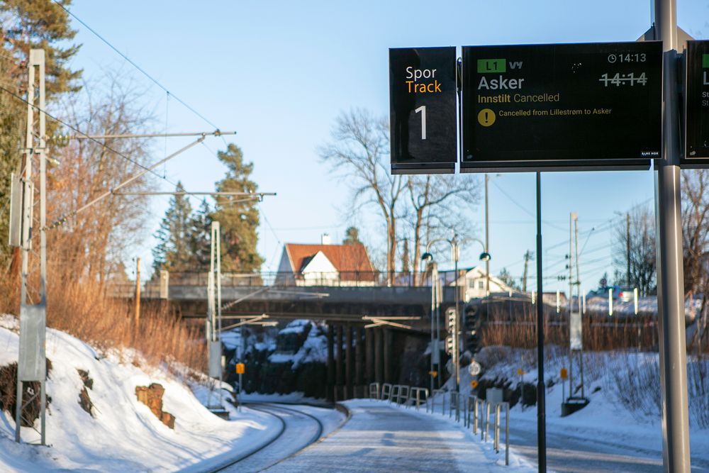 Linje L1, mellom Spikkestad og Lillestrøm, har hatt innstillinger hver eneste dag i 2024. 