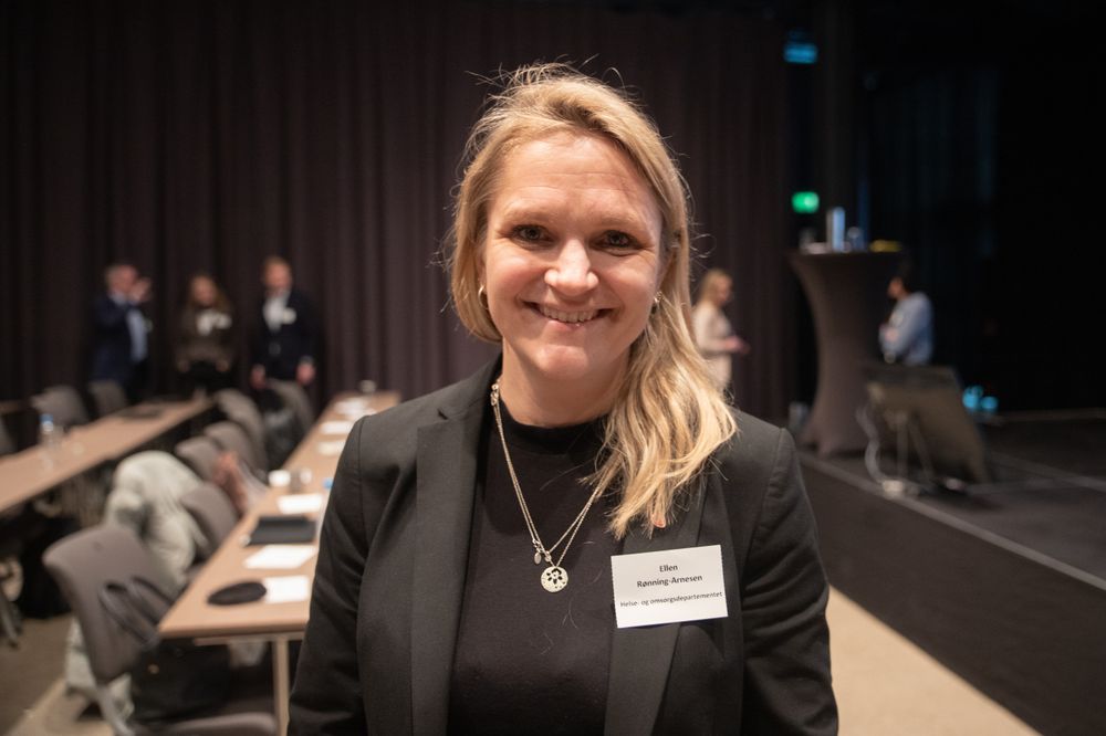 Statssekretær Ellen Rønning-Arnesen (Ap) i Helse- og omsorgsdepartementet møtte kommuner og leverandører under en konferanse på Gardermoen 30. januar.