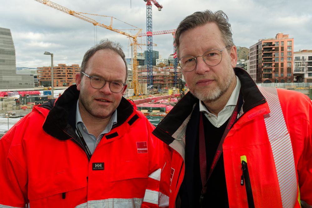 Jørgen Porsmyr (f.v.) og  Jimmy Bengtsson legger frem gode tall, men de to er ikke fornøyd med en margin på 3,6 prosent.