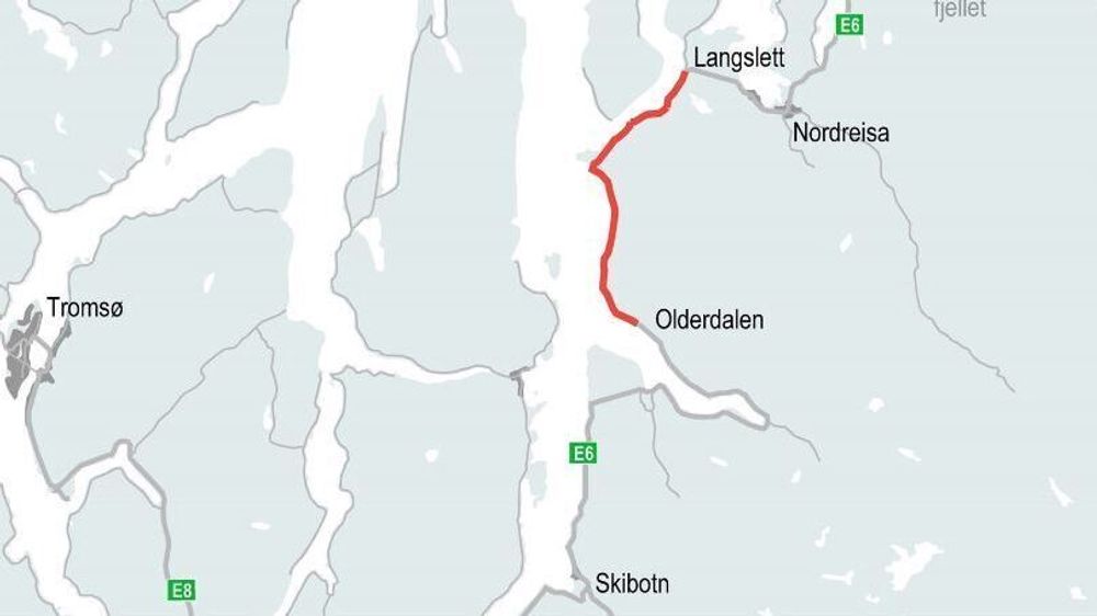 E6 Nordkjosbotn-Hatteng er en strekning på totalt 23 kilometer.