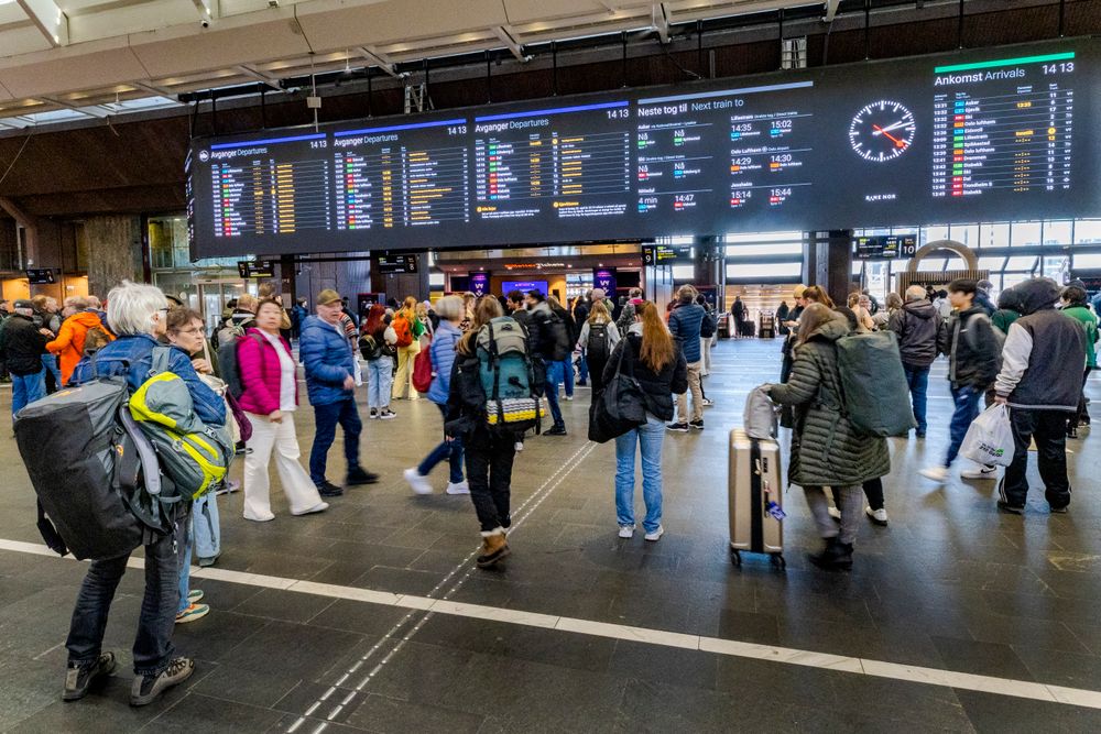 Tirsdag 16. april stod togtrafikken på hele Østlandet grunnet signalfeil. 