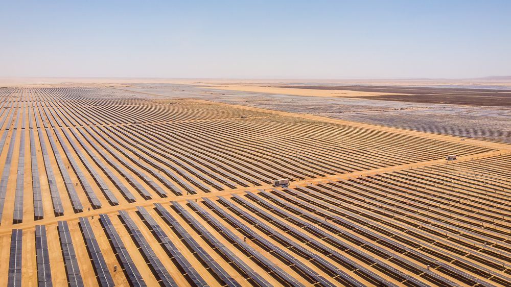 Scatecs solpark Benban i Egypt, som sto ferdig i 2019, er blant verdens største.