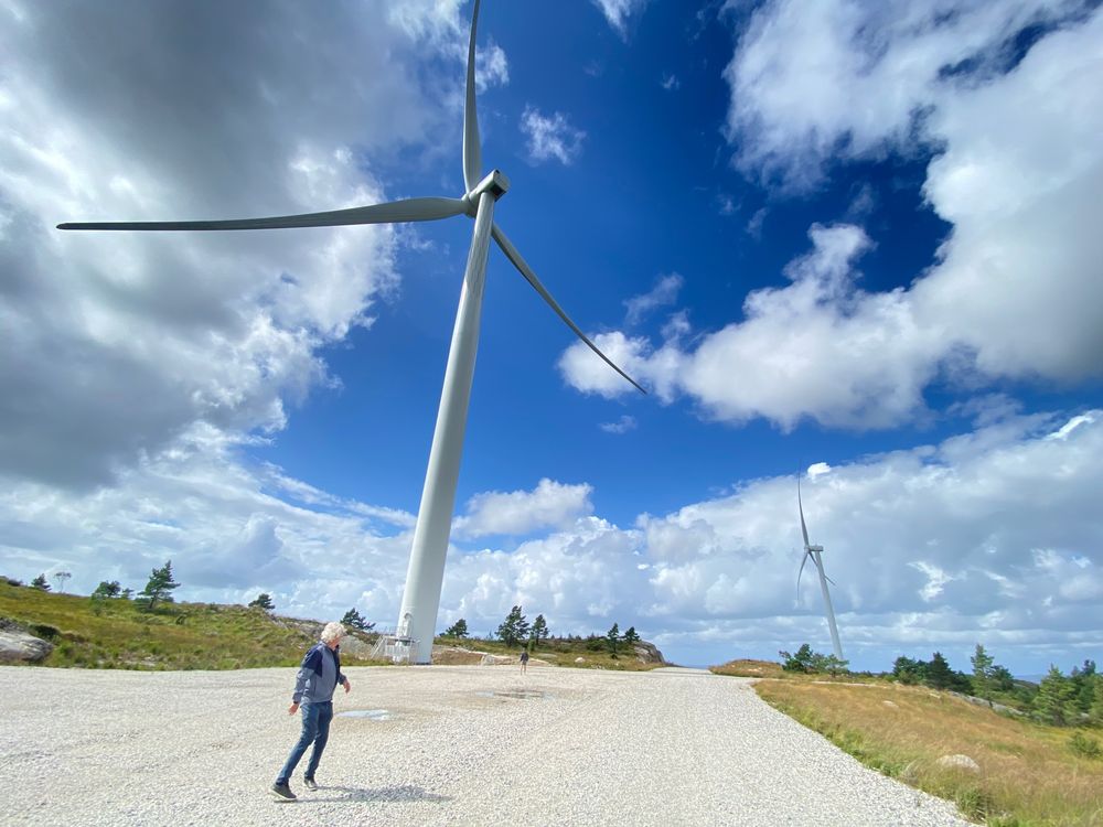 Nye EU-regler for hurtigbehandling av utbygging av vindkraft er ennå ikke innlemmet i EØS. Bildet er fra Tysvær vindpark.