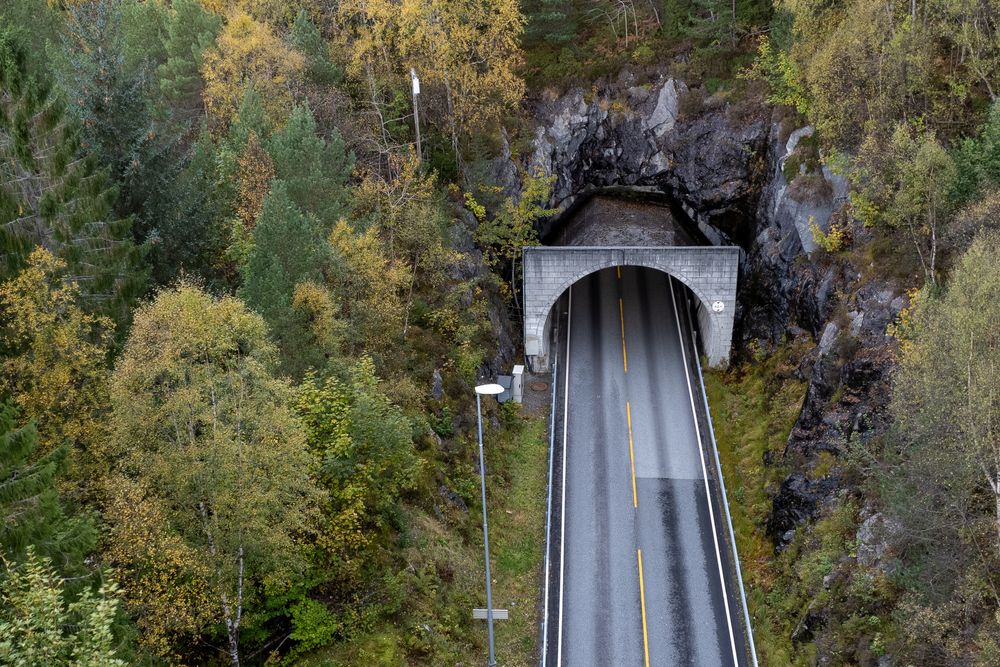 Nordre portal til Selvågtunnelen på Sunnmøre.