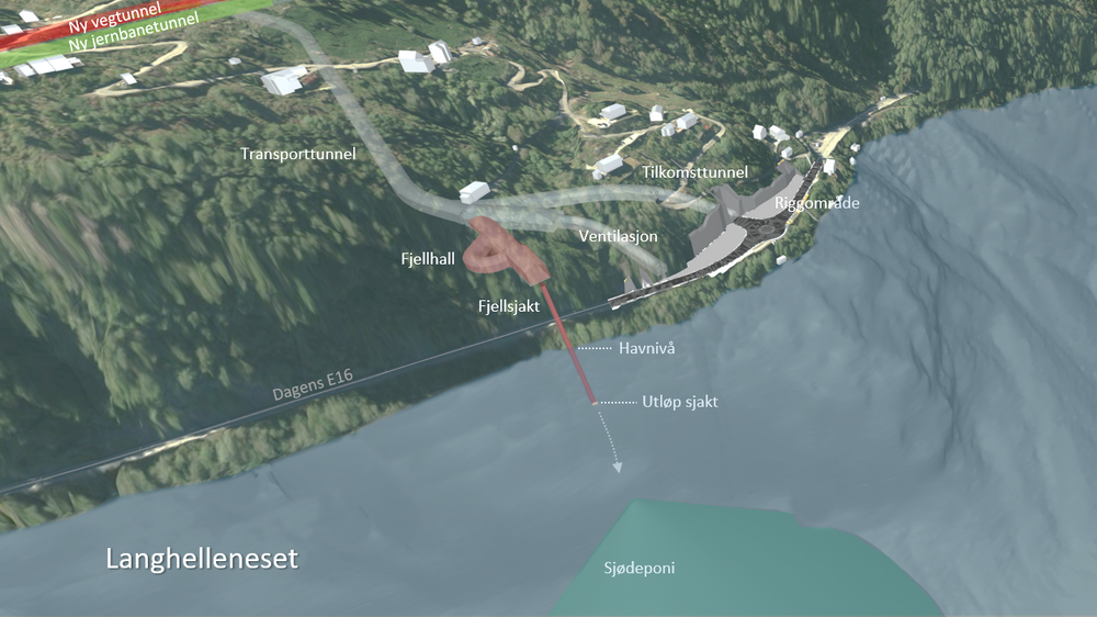 Statens vegvesen og Bane NOR har utviklet en nyskapende løsning for massedeponering.  <i>Foto:  Statens vegvesen/Bane NOR</i>