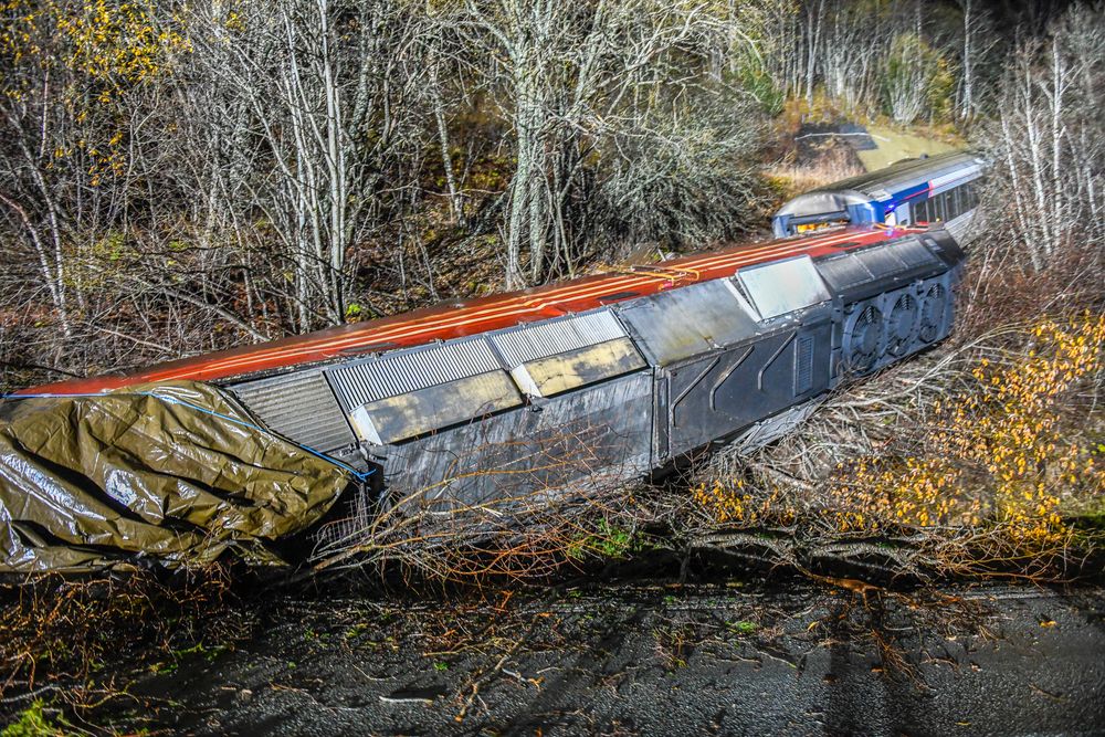 Flere personer er skadet i togavsporingen ved Finneidfjord i Nordland torsdag ettermiddag, opplyser politiet. Avsporingen er trolig forårsaket av et steinras.