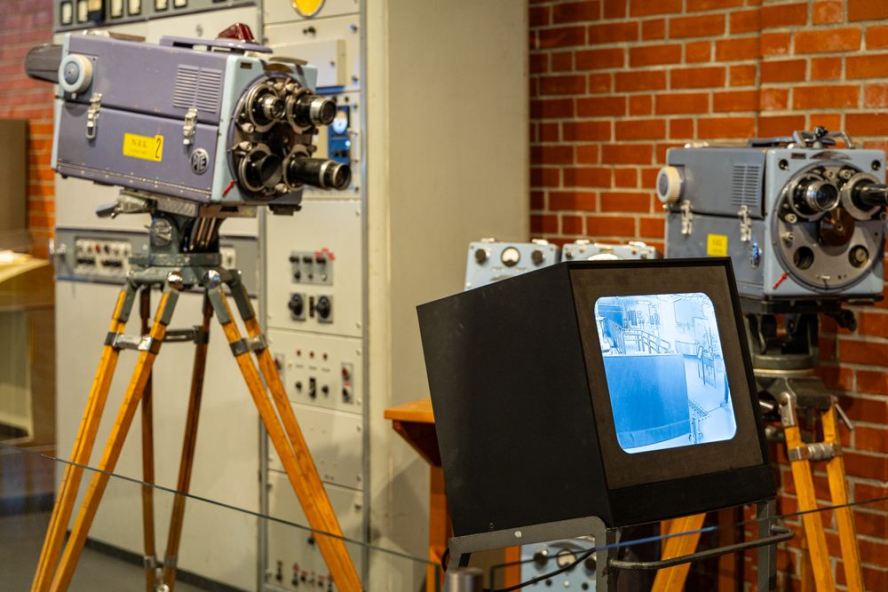 Det første TV-studioet til NRK. <i>Foto:  TUM Studio</i>