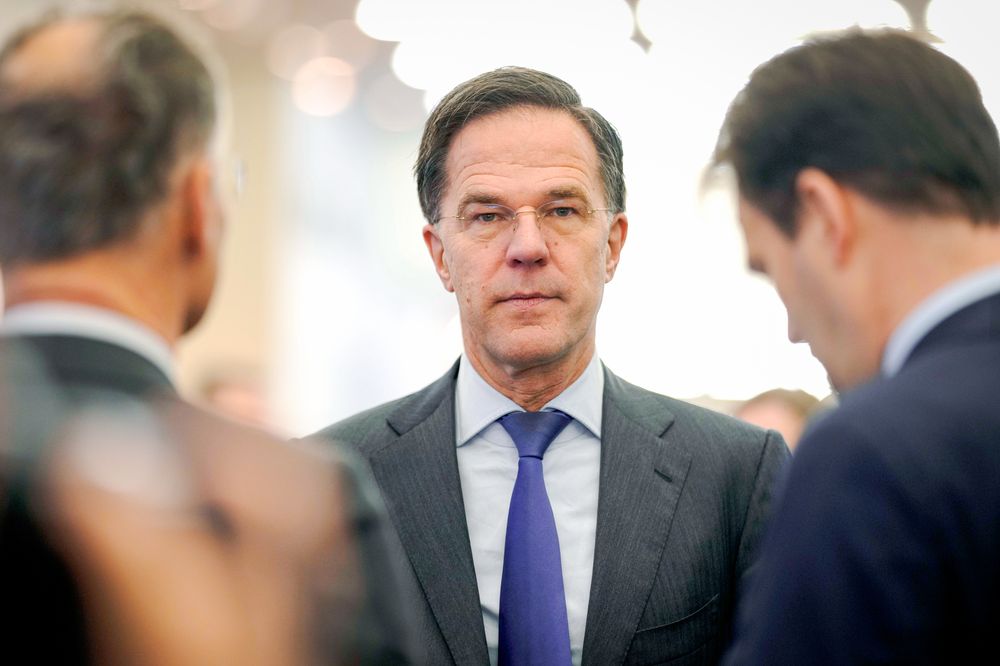 Natos generalsekretær Mark Rutte i Davos i Sveits torsdag