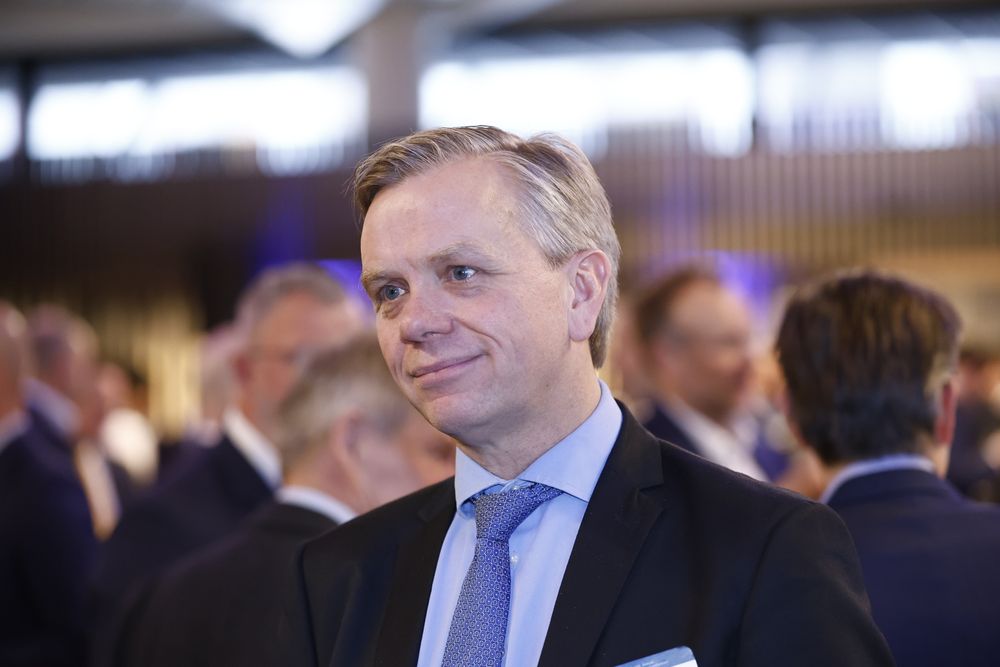 Kjell Christian Bjørnsen, finansdirektør i Nel, mener testperioden for den nye elektrolysøren kan bli kort. Her er han på Paretos fornybarkonferanse i Oslo.