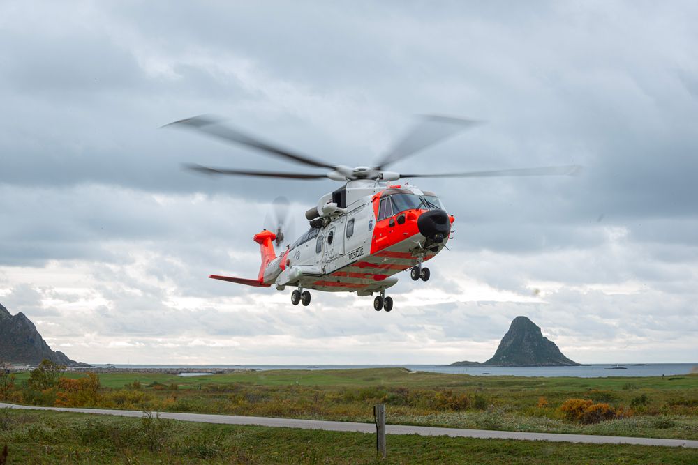 SAR Queen på Andøya under en tidligere jammetest. 