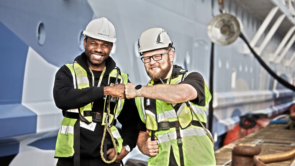 GRØNN VEKST: ECOsubseas vasker stadig flere skip, noe som gir store utslippskutt.