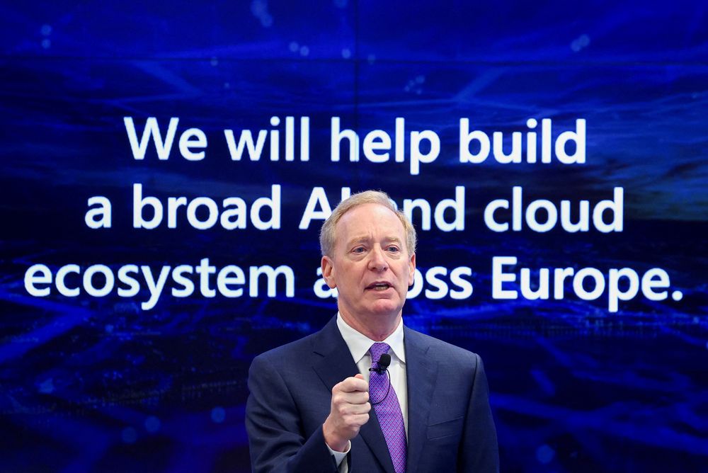 Microsofts president, Brad Smith, kom med et tydelig budskap til sitt europeiske publikum under en hovedtale i Brussel onsdag.