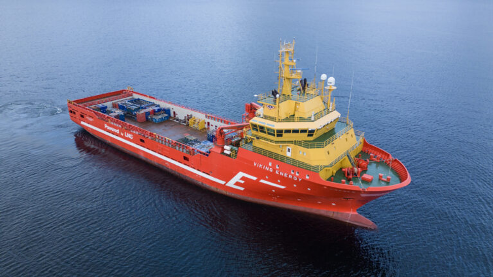 Eidesviks forsyningsskip «Viking Energy». Fartøyet klargjøres nå for ammoniakkdrift gjennom det EU-finansierte Apollo-prosjektet, som ledes av Maritime CleanTech med blant andre Eidesvik, Equinor og Wärtsilä som partnere. 