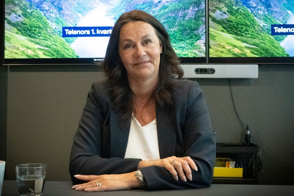 Telenor Norge-sjef Birgitte Engebretsen er fornøyd med at inntekten fra kundene øker. 