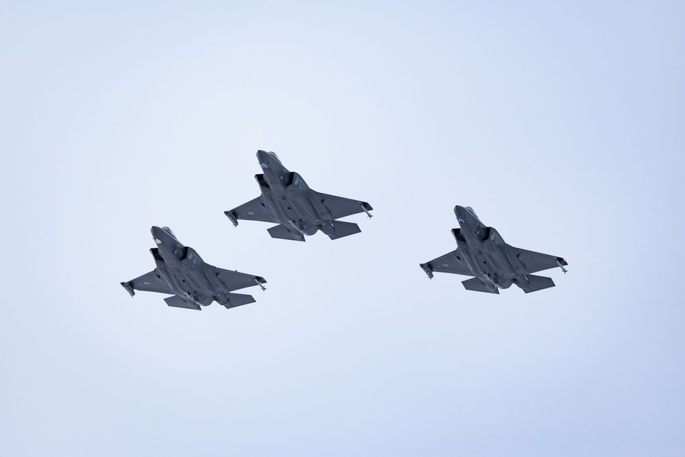 F-35 skal denne uken operere fra Værnes flystasjon.
