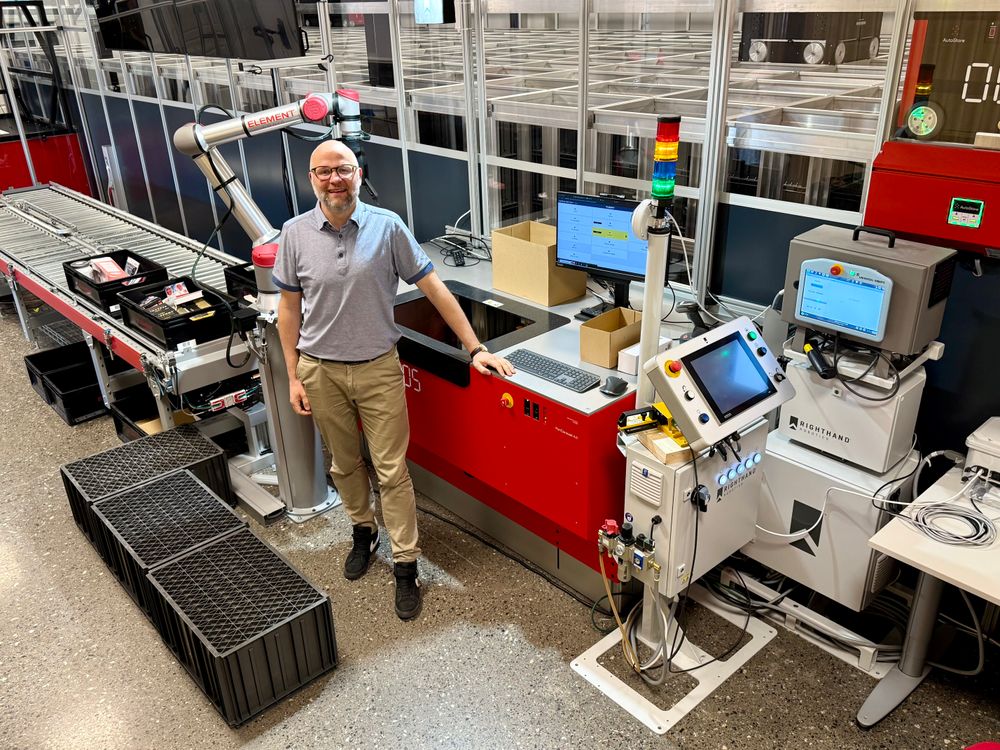 Daglig leder Mats Bjerkaas i Element Logic på Kløfta bygger automatiserte lagerløsninger. En svært lønnsom geskjeft.