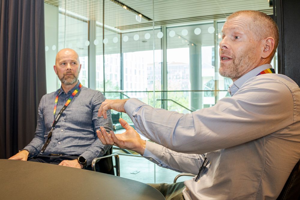 Deloitte-lederne, Øyvind Sæther og Jarle Moss Hildrum, mener begge at rekrutteringsprosessen vil bli totalendret av KI om få år.