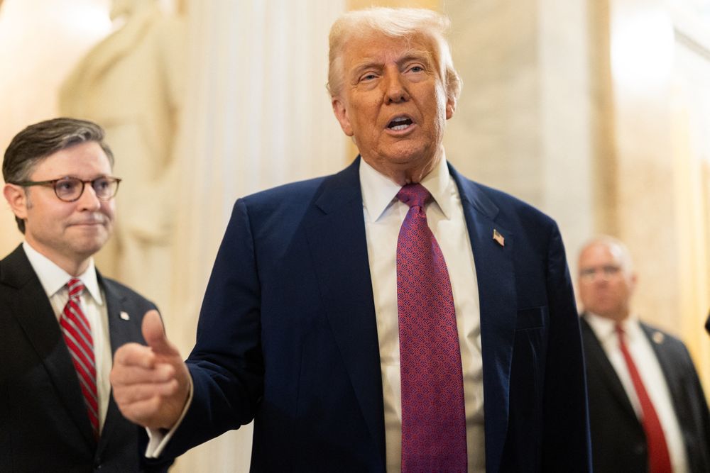 President Trump møter pressen i forbindelse med avstemningen om «Big Beautiful Bill».
