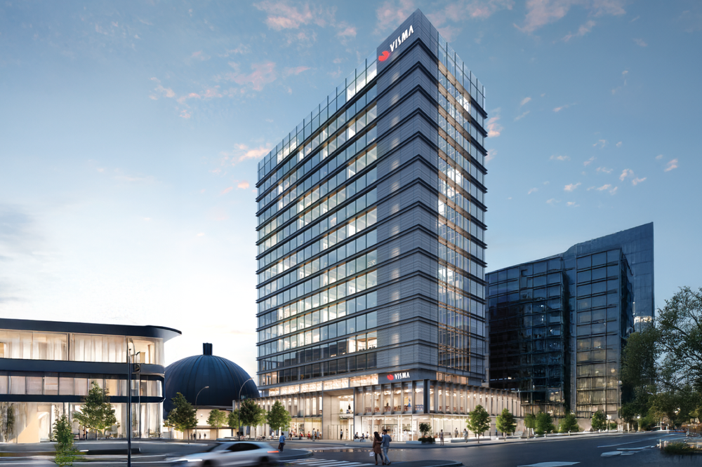Slik ser Visma for seg sitt nye signalbygg på Majorstua