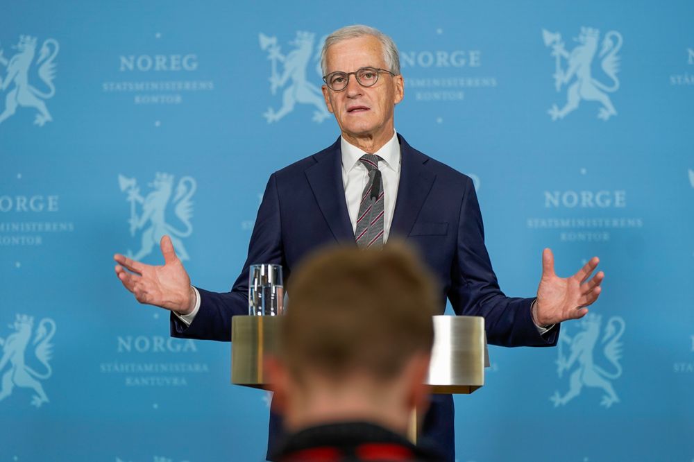 Statsminister Jonas Gahr Støre (Ap) holder pressekonferanse om Norges bidrag til Nato.