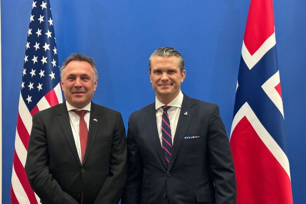 I vinter møtte forsvarsminister Tore O. Sandvik (Ap) sin amerikanske kollega Peter Hegseth i Natos hovedkvarter. USA er et av landene som kan bli strategisk partner for nye fregatter.