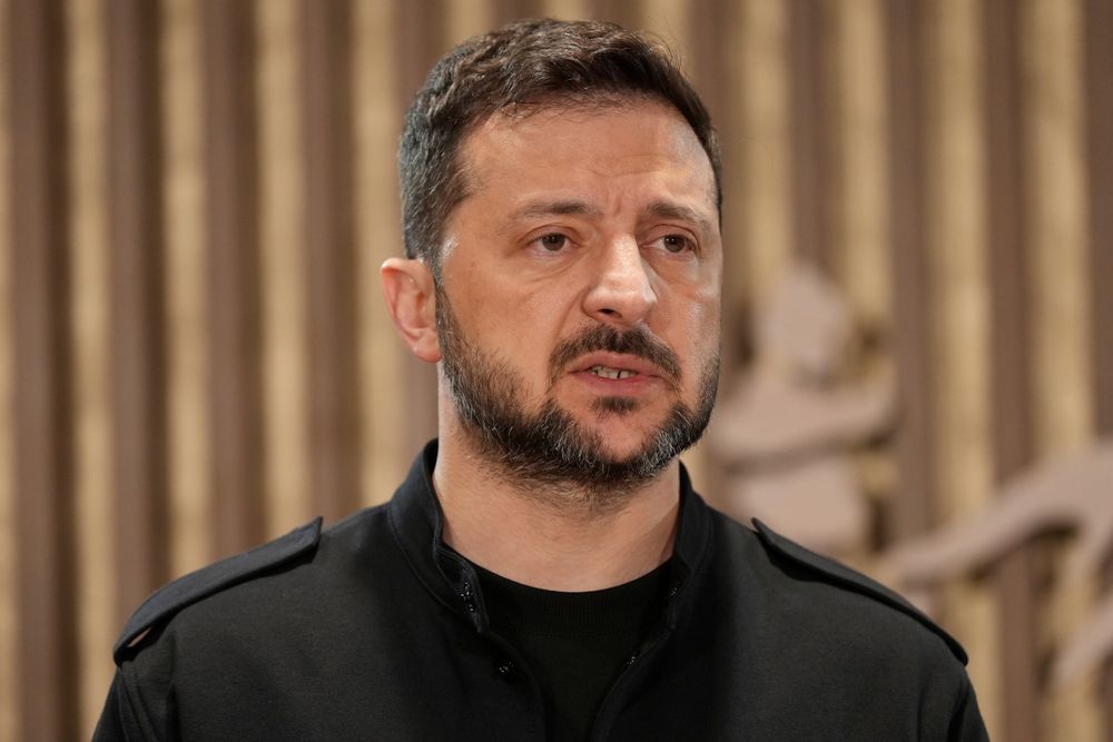 Ukrainas president Volodymyr Zelenskyj, her avbildet under G7-toppmøtet i Canada tidligere i juni.