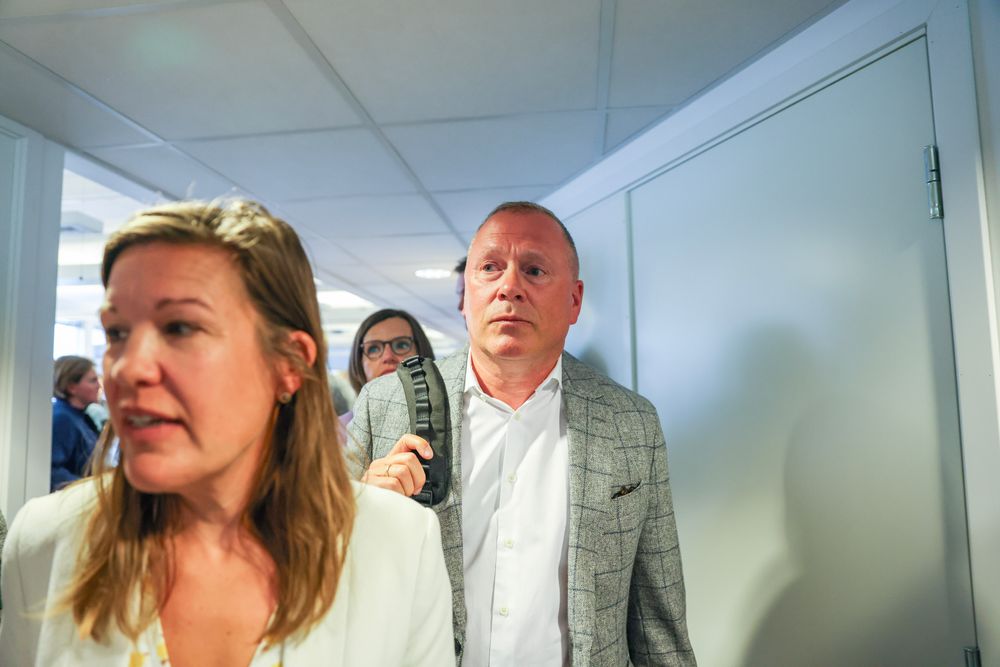 Nicolai Tangen på tirsdagens lansering av sin nye bok «Alt jeg har lært om ledelse av Askeladden, en pokerspiller og verdens smarteste sjefer». 