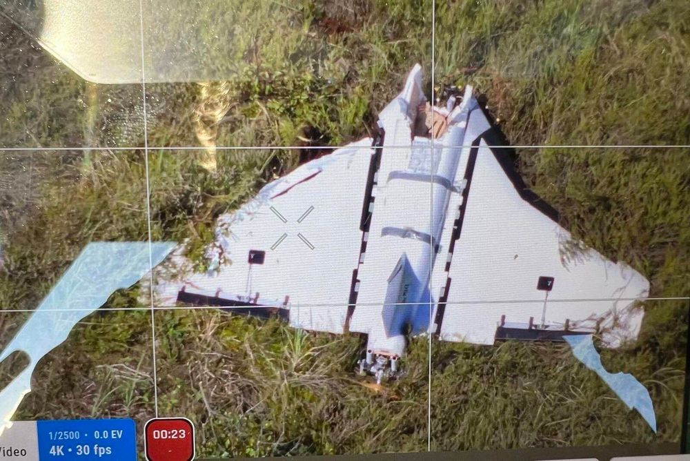 Den russiske dronen som nylig styrtet i Litauen. Den er trolig av typen Gerbera.