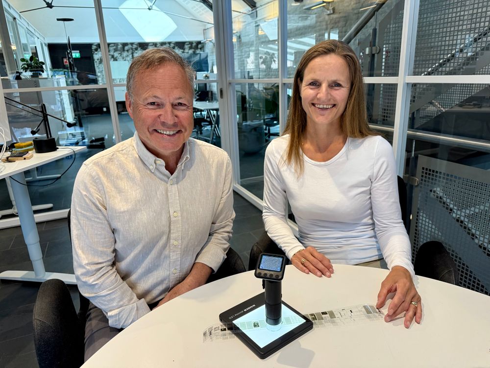 Administrerende direktør Rune Bjerkestrand og viseadministrerende direktør Katrine Loen i Piql AS skal nå skalere virksomheten, som garanterer lagring av data i hundrevis av år.