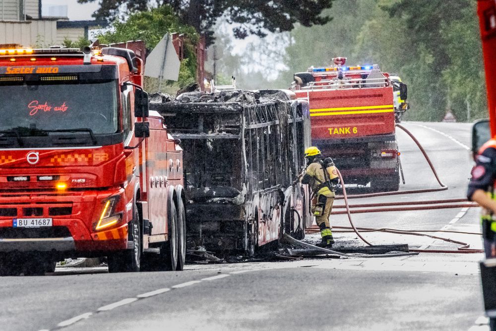 4.august tok en dieselbuss fyr under kjøring på Skullerud i Oslo. 