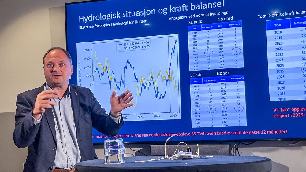 Tor Reier Lilleholt i Volue har simulert hvordan ny kraftkabel over Sognefjorden vil påvirke strømprisene i Norge.