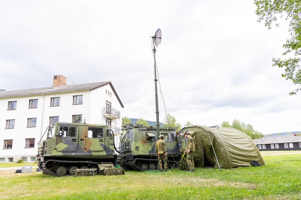 En av offiserene gjennomførte videreutdanning ved Cyberingeniørskolen på Jørstadmoen. Soldatene på bildet har ikke tilknytning til saken.