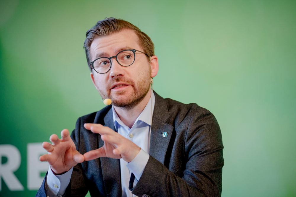 Venstres nestleder Sveinung Rotevatn legger til grunn at selskapet Elbit er involvert i Israels ulovlige anneksjon av palestinske områder. Her før partiets landsmøte i vår.