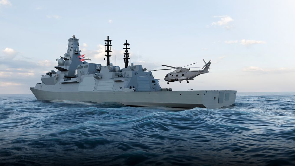 Illustrasjon av de nye Type 26-fregattene Forsvaret skal kjøpe fem stykker av. Ifølge VG vurderer regjeringen å foreslå å redusere antallet.