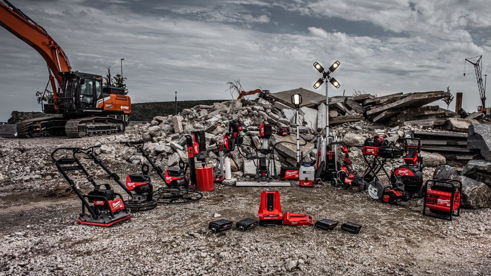 Ett batteri, hele byggeplassen. MILWAUKEE®️ MX FUEL™-serien med kraftige batterimaskiner vokser.